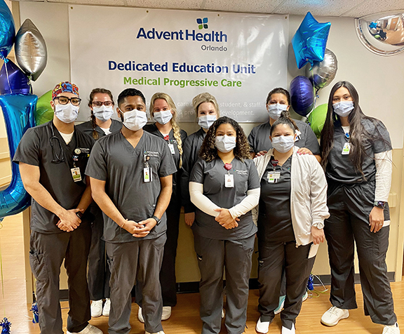 A group of AHU students in the Dedicated Education Unit
