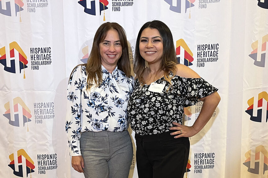 Maria Salcedo and Chantal Diaz receive Hispanic Heritage Scholarships