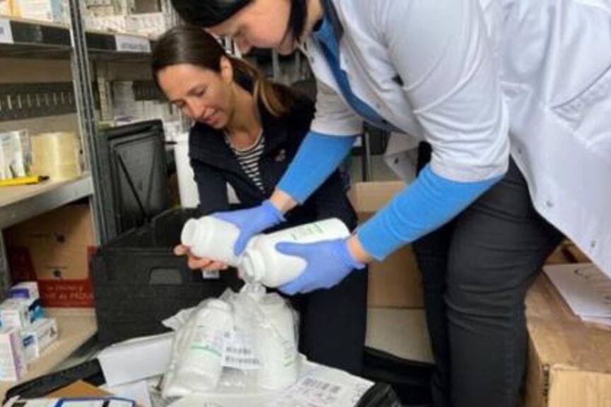 AHU Professor, AHU Alumna Deliver Critical Medical Supplies to Ukraine