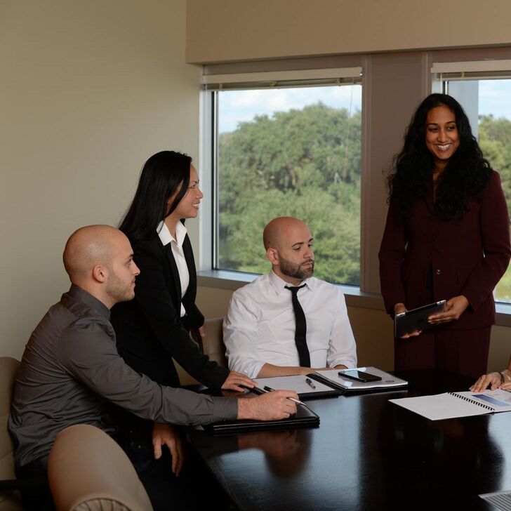 Benita David in a meeting