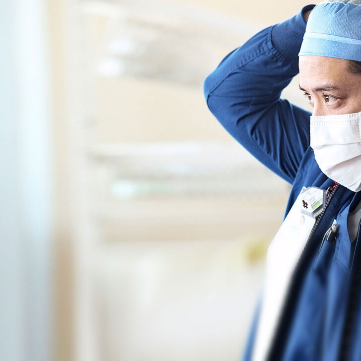 Male Nurse wearing mask